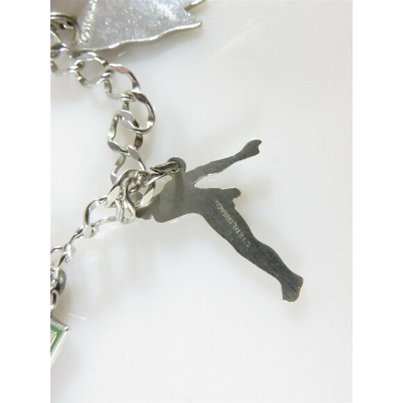 Vintage Sterling Silver High School Charm Bracelet 7" TL With Charms - Picture 9 of 11